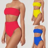 Summer Two Pieces High Waist Swimsuit Swimsuits ZY04354