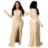 Hot sale summer tube bodycon women party dress long sleeve fitted prom dresses 883243