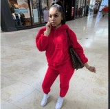 Autumn Winter new  women's wear two piece 2 piece hoodie tracksuitYF133243