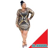 New Plus size Women Clothing Night Clubwear Fashion Sequins Plus Size Party Dress 1097108