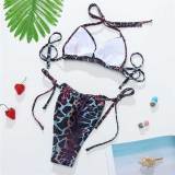 3 Piece Bikini Sexy Swimsuit Snake Skin Print Swimsuits DZ0991010