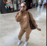 Autumn Winter new  women's wear two piece 2 piece hoodie tracksuitYF133243