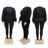 Fashion Women plus size blouse 5xl batwing sleeve tops black plus size women blouses 142334
