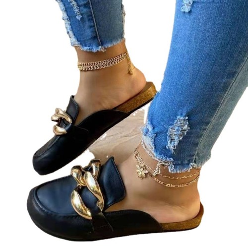 Fashion Summer Chain Slipper Slippers Slide Slides WD66273