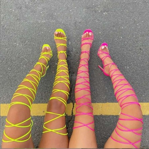 Sexy Bandage Heel Heels Sandals 1023-1021