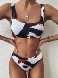 Sexy Cow Print Bikini High Waist Beach Swimsuit Swimsuits 7613041