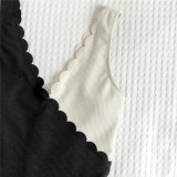 Black and White Patchwork Elegant Sexy Bikini Swimsuit Swimsuits 9739410