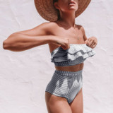 Summer Women High Waist Bikini Swimsuit Swimsuits 916778