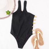Sexy Ladies Bikini Black One Piece Swimsuit Swimsuits LZ4253