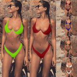 Fashion Gathered Push Up Women Sexy Bikini Swimsuit Swimsuits 2017D1223