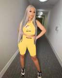 Women's Cartoon Letter Printed Bodysuits Bodysuit Outfit Outfits B832536