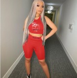 Women's Cartoon Letter Printed Bodysuits Bodysuit Outfit Outfits B832536