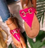 Fashion Chain Slipper Slippers Slide Slides 92637