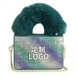 New Full Diamond Plush Women's Handbags PS-813142