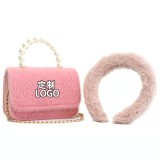 Fashion Faux Fur Handbag Handbags Headband Headbands PS-810112