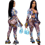 Women Sexy Printing Bodysuits Bodysuit Outfit Outfits K966374