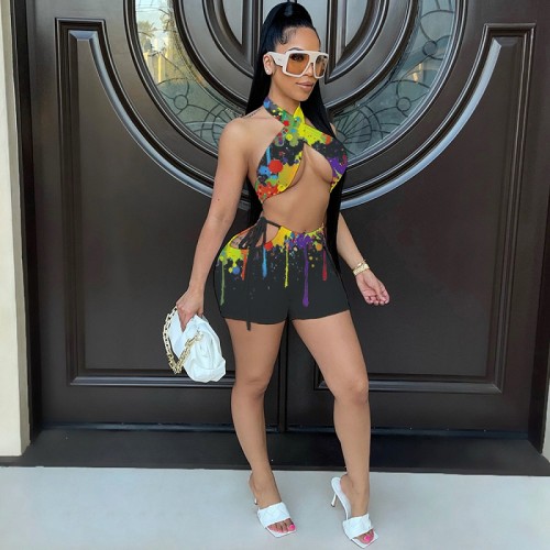 Summer Tie Dye Backles Women Bodysuits Bodysuit Outfit Outfits A524758