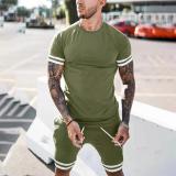 Men's Summer Stitching Short-Sleeve Bodysuits Bodysuit Outfit Outfits 880213#