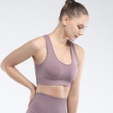 Women Seamless Running Breathable Fitness Vest Beauty Back Yoga Bra Bras MW00718