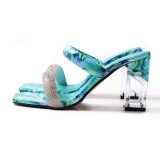 Women's Slippers Low Heel Jelly Slides 6416-1122