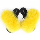 Fashion Fox Fur Slipper Slippers Slide Slides HY-ZHLMRZTX