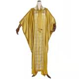 Women's Rhinestone Beaded  Real Silk Satin Dress Dresses With Scarf S807283