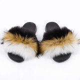Fashion Faux Fur Slipper Slippers Slide Slides HY-FRHPSTX