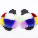 Fashion Faux Fur Slipper Slippers Slide Slides HY-FRHPSTX