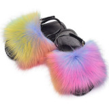 Fashion Faux Fur Slipper Slippers Slide Slides TX-01324