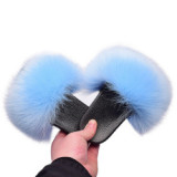 Faux Fox Fur Children Slipper Slippers Slides Slide TX-01021