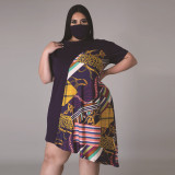 In the spring of 2021, matching color plussize dresses are in stock  141829