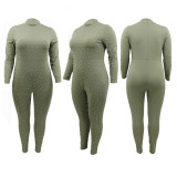 Long Sleeve Sexy Bead Bodysuit Yoga Ladies Rompers Sexy Workout Bodycon One Piece Women Plus Size Jumpsuits  1409110