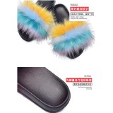 Faux Fox Fur Women Slipper Slippers Slides Slide And Handbags TXB-02738