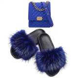 Women Faux Fur Slipper Slippers Slides Slides And Handbags TXB-01223