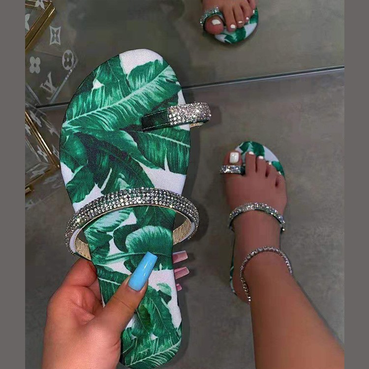 US$ 11.99 ~ US$ 14.99 - Fashion Beach Diamond Sliper Slippers Slide ...
