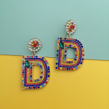 Fashion Letter Diamond Earring Earrings 5407182