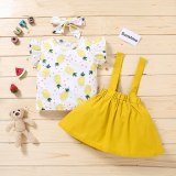 Baby Short Sleeve Pineapple Print Bodysuits Bodysuit Outfit Outfits