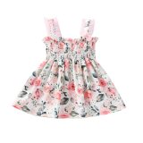 Kids Baby Girls Summer Strap Splice Floral Princess Dress Dresses
