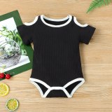 Children's One-Piece Short-Sleeved Triangle Romper Bodysuits Bodysuit Outfit Outfits