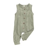 Baby Girls Boys Fashion Summer Print Sleeveless Bodysuits Bodysuit Outfit Outfits L8495