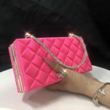 Solid Color Diamond Slides And Handbags