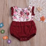 Baby Girls Flower Romper Sleeveless Bodysuits Bodysuit Outfit Outfits MN00819