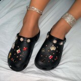 Fashion Thick Bottom Hole Shoes Fashion Sandals Slides