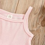 Summer Newborn Baby Girls Sleeveless Bodysuits Bodysuit Outfit Outfits L96107