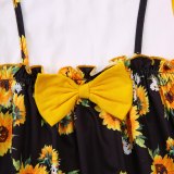 Summer Sunflower Printing Bodysuits Bodysuit Outfit Outfits