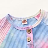 2 Pcs Tie Dye Bodysuits Bodysuit Outfit Outfits R626879