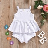 Summer Newborn Baby Girls Sleeveless Bodysuits Bodysuit Outfit Outfits L96107