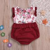 Baby Girls Flower Romper Sleeveless Bodysuits Bodysuit Outfit Outfits MN00819