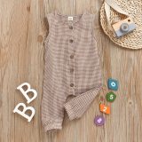 Baby Girls Boys Fashion Summer Print Sleeveless Bodysuits Bodysuit Outfit Outfits L8495