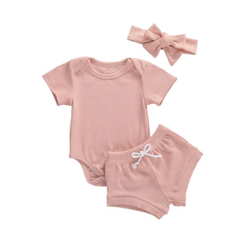 0-24M Newborn Toddler Baby Girls Boys 3pcs Bodysuits Bodysuit Outfit Outfits L192103